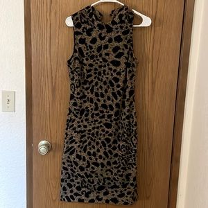 Women’s leopard print tank sweater dress
